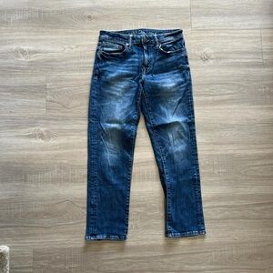 American Eagle blue denim straight leg jeans